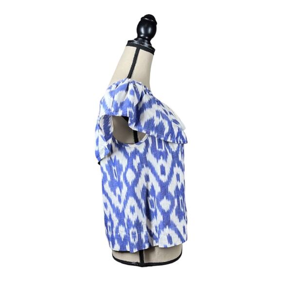 Madewell Balcony Off The Shoulder Top In Ikat Print - Picture 4 of 6